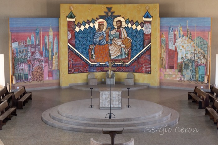Paróquia Rainha da Paz — Parede Central do Presbitério · São José dos Pinhais (PR), imagem 1